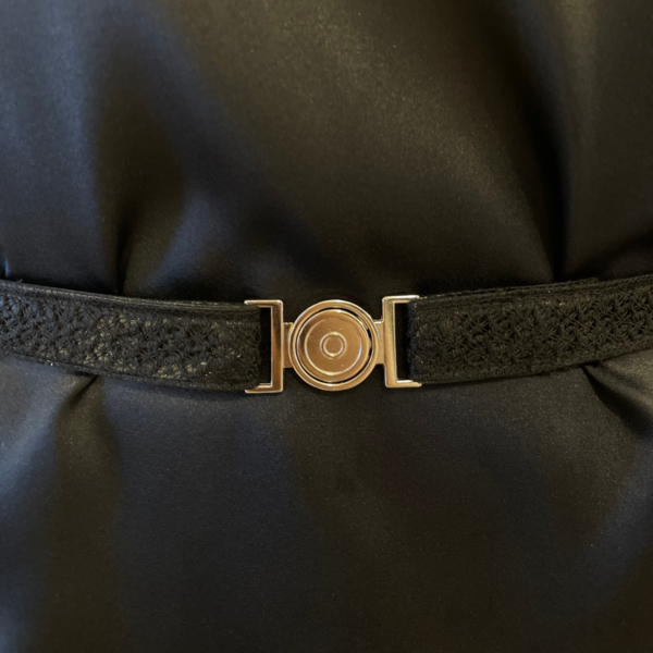 Ceinture noire en dentelle réglable – Image 3