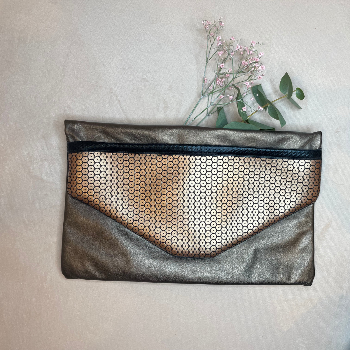 Pochette en simili cuir