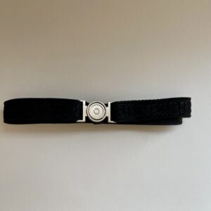 Ceinture noire en dentelle réglable
